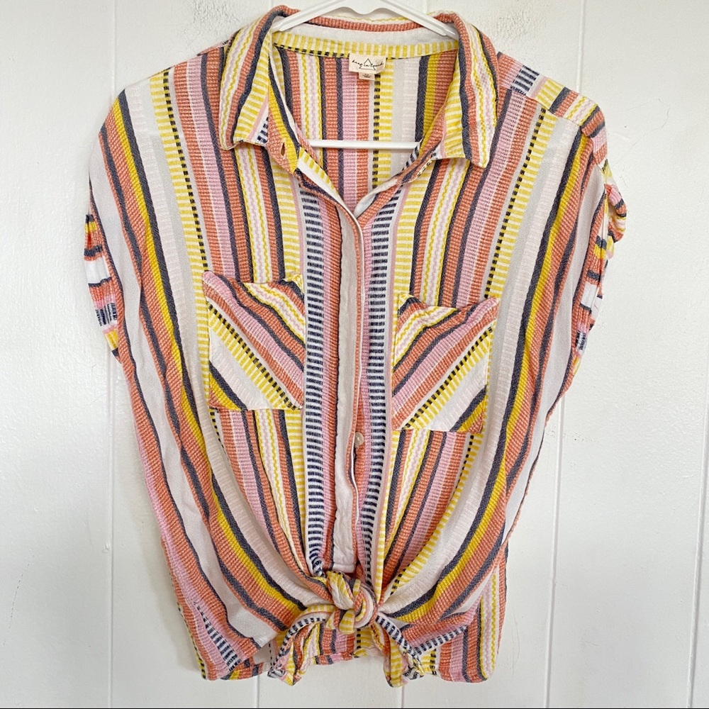 Keep In Touch tie crop top Medium